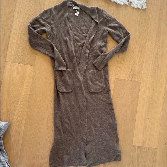 100% cashmere long brown sweater - Picture 4 of 4